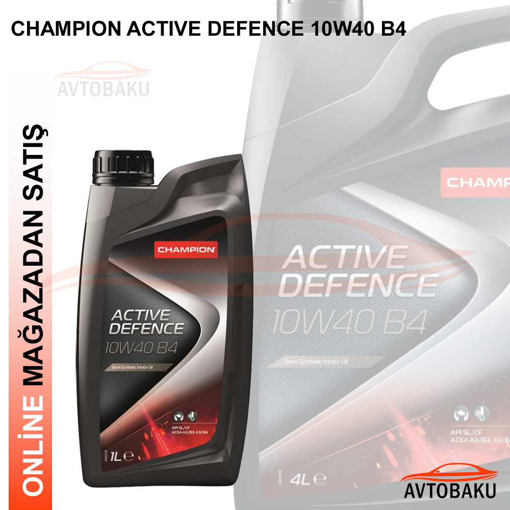 Champion ACTIVE DEFENCE 10W40 B4 - Kod: 170789 | Qiymeti: 10 ₼
