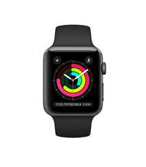 Apple Watch Series 3 GPS 42mm Space Gray Aluminum Case with Black Sport Band (MQL12)
