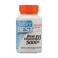 Doctor’s Best Vitamin D3 5000 IU 180 Softgels