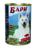 Бари консервы для собак с мясным фаршем и полезными витаминами