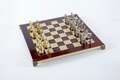 Labours of Hercules chess set with gold-silver chessmen/Red chessboard 36 sm
