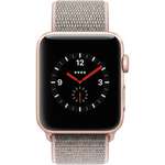 Apple Watch Series 3 GPS + Cellular 42mm Gold Aluminum Case with Pink Sand Sport Loop (MQK72)