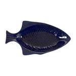 Salat boşqabı - BLUE FISH 38X20CM Göy