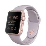 APPLE WATCH 38MM ROSE GOLD ALUMINUM CASE WITH LAVENDER SPORT BAND MLCH2