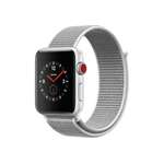 Apple Watch Series 3 GPS + Cellular 42mm Silver Aluminum Case with Seashell Sport Loop (MQK52)