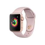 Apple Watch Series 3 GPS 42mm Gold Aluminum Case with Pink Sand Sport Band (MQL22)