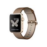 Apple Watch Series 2 42mm Gold Aluminum Case with Toasted Coffee/Caramel Woven Nylon (MNPP2)