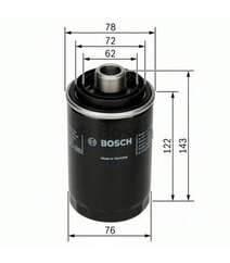 Yağ Filteri Bosch F026407080 OC456