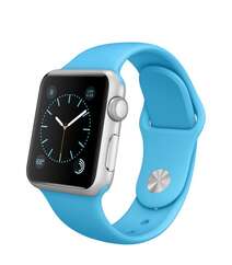 Apple Watch 38mm Silver Aluminum Case with Blue Sport Band MLCG2 Blue