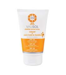 Солнцезащитный крем для кожи лица детей и взрослых 50 % SPF (высокая защита) “Valquer” – 100 мл