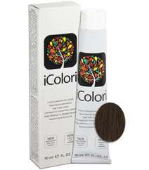 İcolori professional saç boyası “Açıq qızılı şabalıd” - № 5,3 90 ml