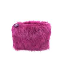 Xəzdən kosmetik çanta "Furry Medium Cosmetics Bag - Cora"