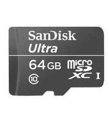 SANDISK 64GB ULTRA MICRO SDXC UHS-I MEMORY CARD (CLASS 10/30 MB/S)