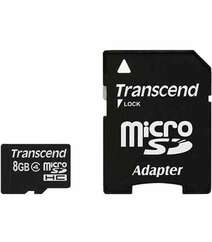 TRANSCEND 8GB MICROSDHC MEMORY CARD (CLASS 4) TS8GUSDHC4