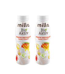 Milla 300ml Bio Aktiv Icm.Yogurt Tropik Meyve