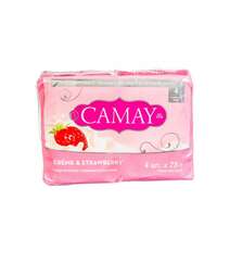 Camay 4X75Gr Sabun Creme Strawberry
