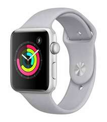 APPLE WATCH SERIES 3 GPS 42MM SILVER ALUMINUM CASE WITH FOG SPORT BAND (MQL02)