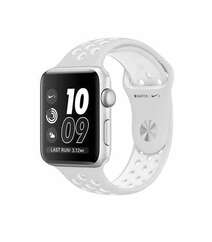 APPLE WATCH SERIES 2 NIKE+ 42MM SILVER ALUMINUM CASE WITH PURE PLATINUM/WHITE NIKE SPORT BAND (MQ192)