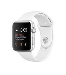 APPLE WATCH SERIES 2 42MM SILVER ALUMINUM CASE WITH WHITE SPORT BAND (MNPJ2)