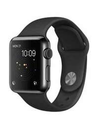 APPLE WATCH SPORT 38MM SPACE BLACK STAINLESS STEEL CASE WITH BLACK SPORT BAND (MLCK2)