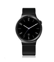 HUAWEI WATCH STAINLESS STEEL BLACK LEATHER STRAP