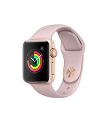 Apple Watch Series 3 GPS 38mm Gold Aluminum Case with Pink Sand Sport Band (MQKW2)