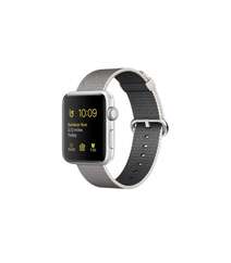Apple Watch Series 2 42mm Silver Aluminum Case with Pearl Woven Nylon (MNPK2)