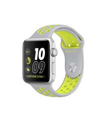 Apple Watch Series 2 42mm Nike+ Silver Aluminum Case Silver Volt Nike Sport Band MNYQ2