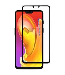 OnePlus 6 Full Coverage 3D Curved Tempered Glass Screen Protector-Black