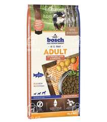 Bosch Adult сухой корм для взрослых собак со средним уровнем активности с лососем и картофелем + молозиво (целый мешок 15 кг)