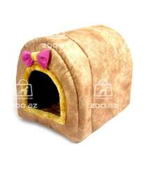 Домик-тоннель для кошек и мелких собак 43×34×34 см