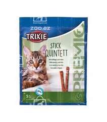Trixie Stick Quintett лакомство для кошек с мясом птицы и печенью, 5 шт.