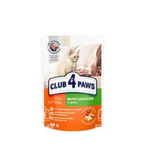 Club 4 paws для котят с курицей в соусе