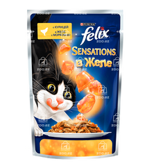 Felix Sensations с курицей и морковью в желе