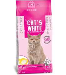 Cat's White комкующийся наполнитель с ароматом детской присыпки, 5 кг