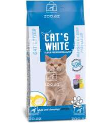 Cat's White комкующийся наполнитель с ароматом марсельского мыла, 5 кг