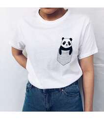 Kiçik panda şəkilli T-shirt