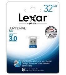 Lexar JumpDrive S45 32GB USB 3.0 Flash Drive - (LJDS45-32GABNL) (Blue)