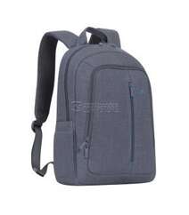 RivaCase 7560 Gray Canvas Laptop Bagpack Alpendorf Series 15,6-inch