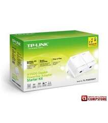 TP-Link TL-PA6010KIT AV600 Gigabit Powerline Adapter Kit (2 adapter, 1UTP 10 / 100 / 1000Mbps, Powerline 600Mbps)