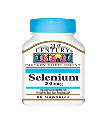21 Century Selenium 200 mcg 60 Caps