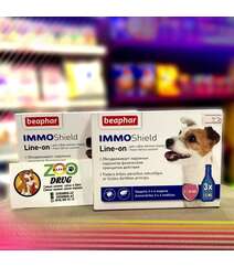 Beaphar Immo shield капли от блох и клещей для собак весом от 1 до 15 кг