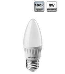 LED Lampa 8W E27 6500K ONLAYT 61130
