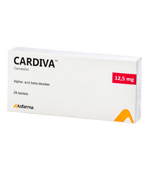 CARDIVA 12.5 mg TABLET