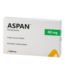 ASPAN ENTERIC COATED TABLET 40 mg N28