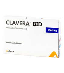 CLAVERA BID 1000MG TABLET