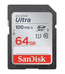 SanDisk Ultra 64 Gb Class 10 yaddaş kartı 100 Mb/s
