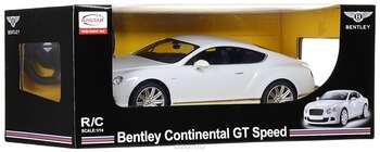 Rastar Радиоуправляемая модель Bentley Continental GT Speed цвет белый масштаб 1:14