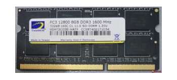 SoDimm DDR3L Twinmos 8 GB PC3L 12800 1600 MHz