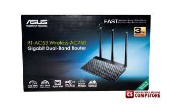 ASUS RT-AC53 (90IG02Z1-BM3000) Dual-Band Wireless AC750 Router